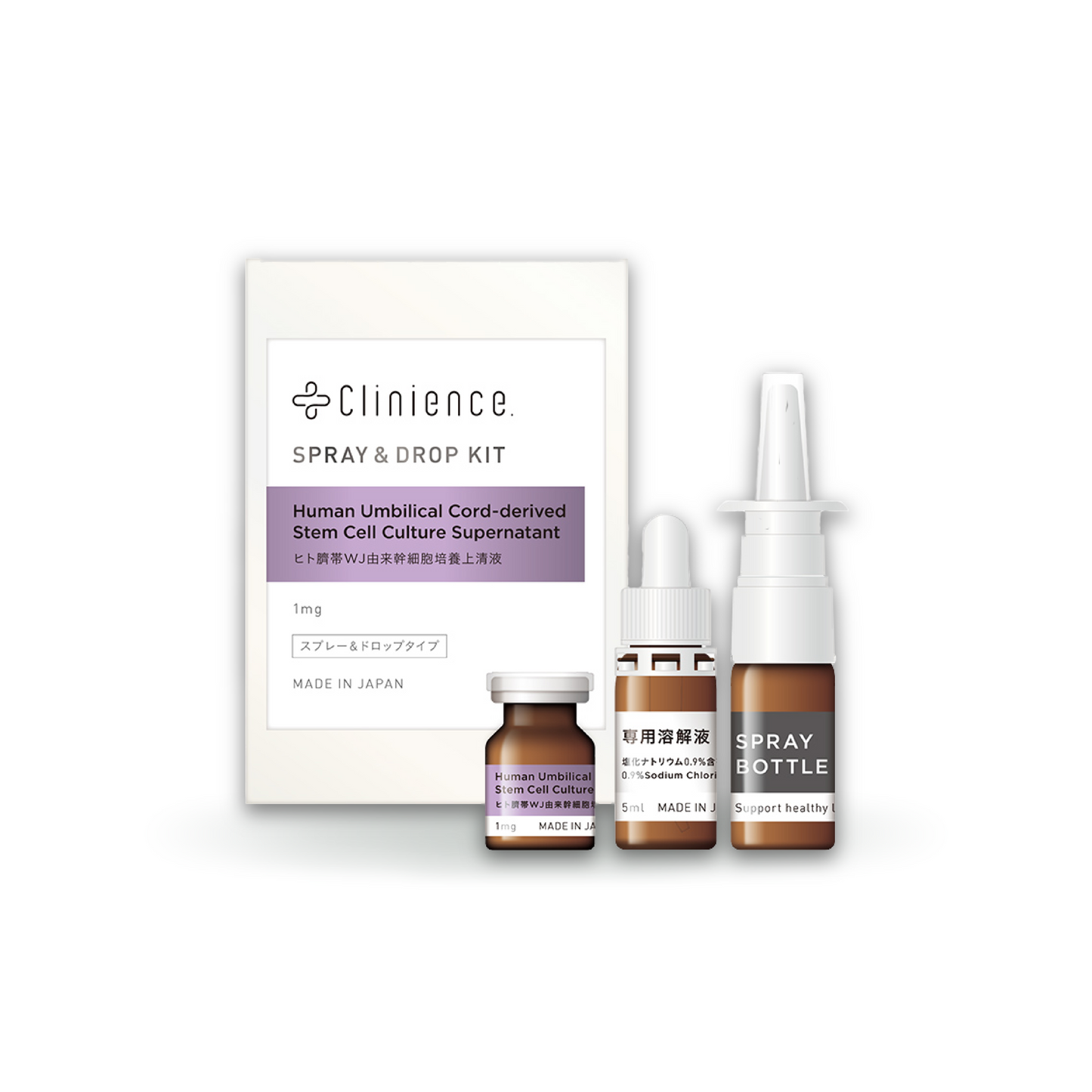 Clinience.スプレー&ドロップキット(臍帯)