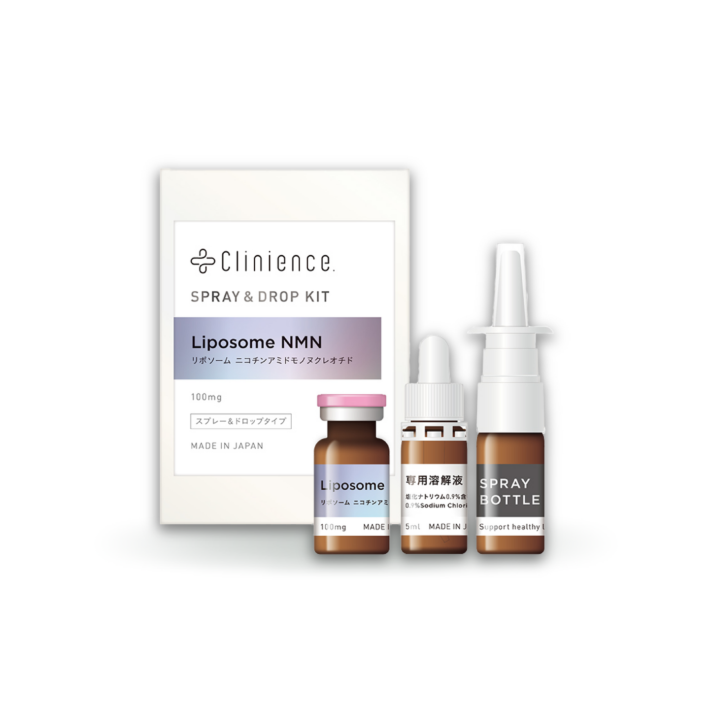Clinience.スプレー&ドロップキット(リポソームNMN)